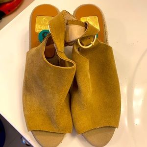 Espadrille wedge open toe women’s shoes